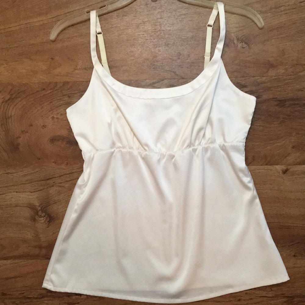 New York & Co Silky White Tank